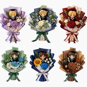 Special Graduation Bouquet for Boys 2026  | NEW Crochet Flower Bouquet with Cute Graduate Doll | Luxury Handmade Forever Flowers for Him | Perfect College & High School Graduation Gift #ClassOf2026 #GraduationBouquet
