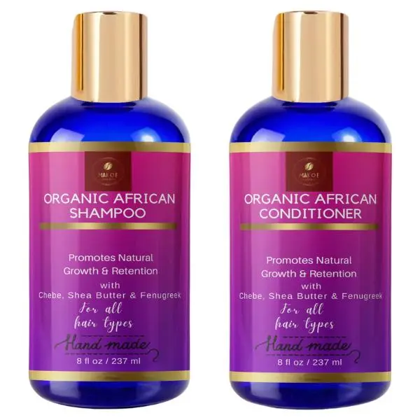 Fenugreek- Shea Butter Shampoo and Conditioner Hair moisturizing, length retention, stop Breakage. 16 oz Haircare Product Herbal Hair Care