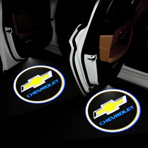 1/2/4Pcs Wireless Car Door Led Logo Laser Projector LED Welcome Light Ghost Shadow Light Led Car Lights for Chevrolet Captiva Cruze Spark Colorado Malibu Trax Z71 Aveo Orlando Lacetti Equinox Camaro Cavalier Epica Impala Tracker Nubira