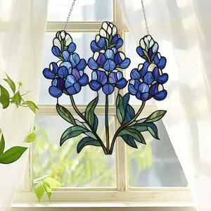 Texas Bluebonnet Flower  hanging, Texas Bluebonnet Floral Windows Hanging, Texas Bluebonnet Blooms decor, Gift For Mom
