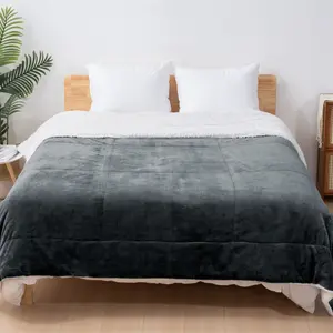 Sherpa Fleece Blankets Queen Size for Bed - Thick and Warm, Soft Fuzzy Plush Queen Blanket for Winter Springtok