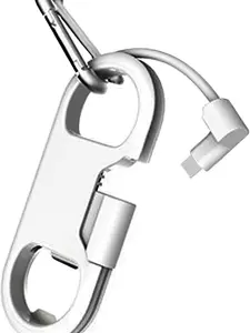 iPhone Charge Lightning Cable Portable Multifunction Keychain Bottle Opener USB Charging Cord Short Cable for iPhone X/8/7/6S Charger Gadget