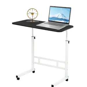 Mean Yeah Mobile Standing Desk, Laptop Desk Height Adjustable, Rolling Standing Laptop Desk with Wheels, Ergonomic Sit-Stand Workstation, for Home Office