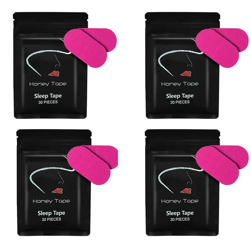 Adult Sleeping Mouth Tape for Adults, Soft Breathable Easy-to-Use Strips with Gentle Adhesion, Unisex Lightweight Sports Tape for Nightly Use, Available in 30 pcs-black, 60pcs-pink, 120pcs