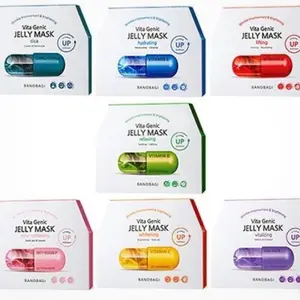 BANOBAGI VITA GENIC JELLY MASK - 10 Sheets/Box, 1.0 fl oz (30 ml), Hypoallergenic, Highly Moisturizing, Relaxing Face Mask for Comfort and Skin Care Daily Evening Facial Flower Gentle Lightweight Moisture Mild Nourishing Peel