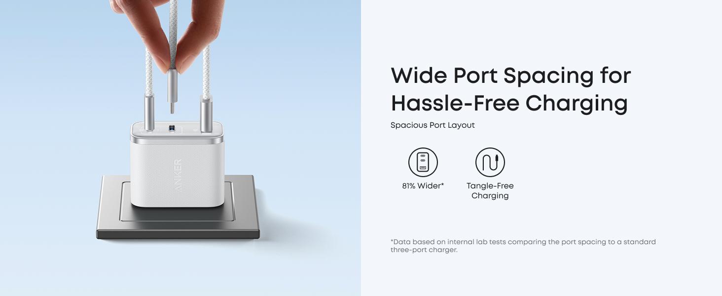 Anker Nano USB-C Charger Block with USB-C to USB-C Cable, 3-Port Fast Charger with Ultra-Fast 70W Output, for iPhone 17 /16 / 15 Series, MacBook, iPad, Pixel, Galaxy, and More