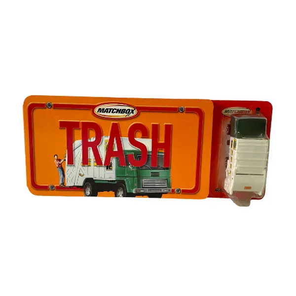 Vintage Matchbox Trash Book with Garbage Truck 2002 – Limited Edition Die-Cast Set