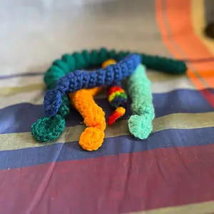 Handmade Crocheted Fidget Worms