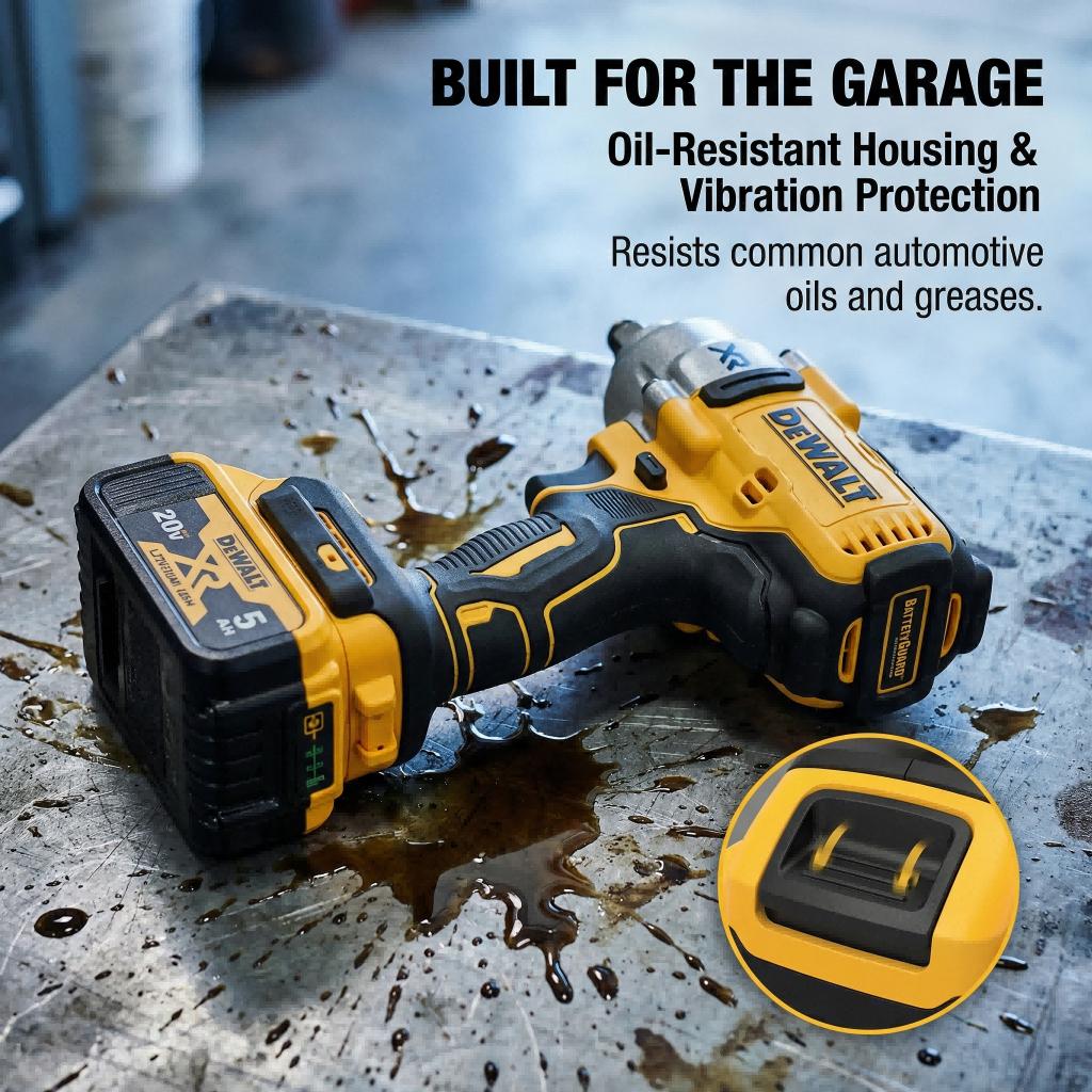 Dewalt DCF900NT 20V Brushless High-Torque Impact Wrench – 1898Nm Max Breakaway Torque for Heavy Truck & Equipment Repair – 1/2" Drive with TSTAK Case