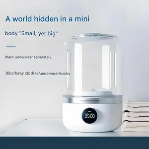 Portable Mini Washing Machine, USB Rechargeable Electric Smart Washing Machine, Wireless Washing Machine for Home & Travel, Household Appliances