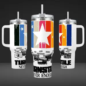 Turnstile Never Enough Tumbler 40oz 20oz 90s Rock Band Custom Cup 40 oz Tumbler With Handle, Tumbler 20oz No Handle, Gifts For Fans