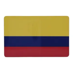 Metal Colombia Flag Car Emblem - Durable Aluminum Alloy Design with Strong 3M Adhesive Backing for Cars Trucks Laptops & More US Made