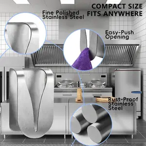 Magnetic Bath Towel Hook, Creative Detachable Magnet Hook for Bathroom and Living Room, Cross-Border Magnetic Towel Holder, Easy Installation