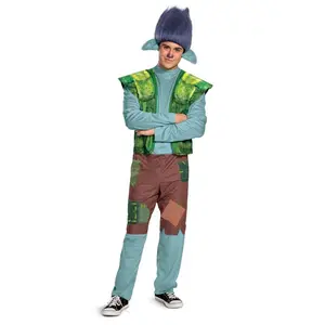 Trolls World Tour Adult Mens Branch Costume