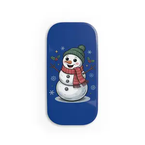 Winter Snowman Phone Grip, Cute Phone Accessory, Christmas Gift, Holiday Decor, Snowman Pop Socket