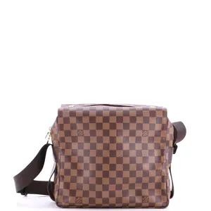 Pre-owned Louis Vuitton material Messenger Bags Naviglio Handbag Damier by Rebag