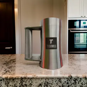THORMUG - The Ultimate Gym Enthusiast's Companion 15lbs with full 8oz capacity! Custom Engraving Included