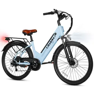 DXH 1500W Peak Motor Electric Bike for Adults 26" 7-Speed 15AH Removable Battery 85Miles Range 28MPH Commute Beach Snow Ebike