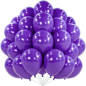 PartyWoo Dark Purple Balloons 100pcs 12 Inch Royal Purple Latex Helium Balloons for Birthday Baby Shower Graduation Anniversary Bachelorette Princess Butterfly Themed Party Decorations Purple-Y16
