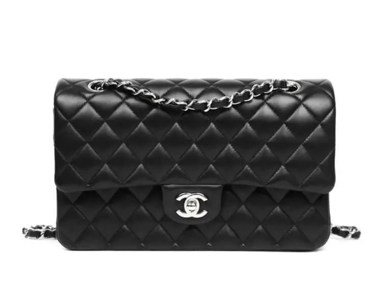 Pre-owned CHANEL Black Jumbo SHW Lambskin Shoulder Bag