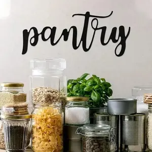 Letter Pattern Pantry Sign, Rustic Door Sign, Farmhouse Decor, Ideal for Enhancing Entryways, Garden Decoration Supplies