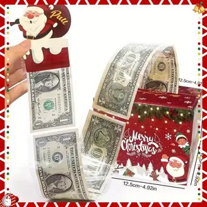Santa Claus Money Box, 1 Count Surprise Money Gift Box, Creative Money Storage Box for Holiday Party Birthday Festival, Gift