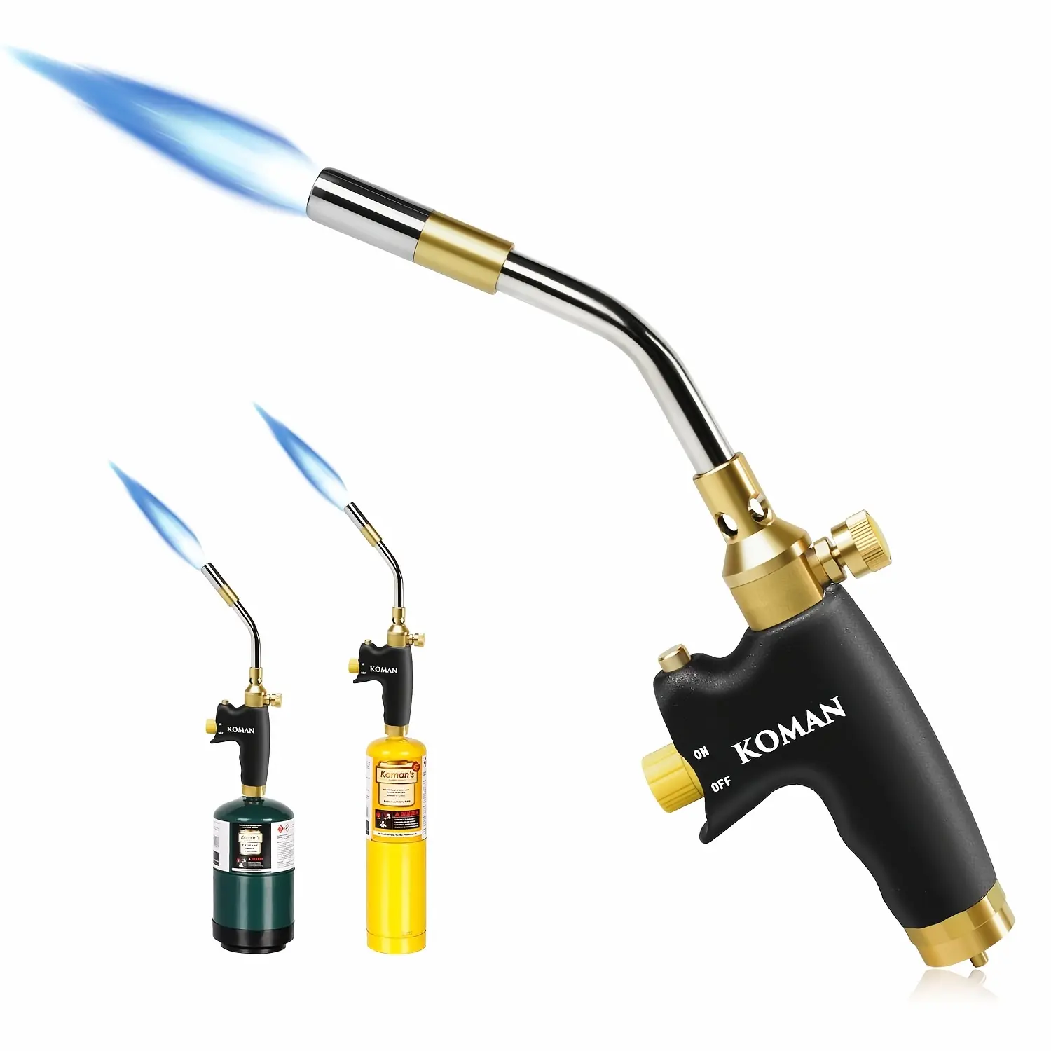 KOMAN Propane Torch Head, Propane Torch KitMapp Gas Torch, Soldering Torch, Propane TorchHead with Lgniter, Welding Torch Head By MAPPMAP/PRO, Mapp Gas Torch(), Torch for Cooking, Torch Lighter, Torch Lighters, Torch Lighter, Welding, Braz
