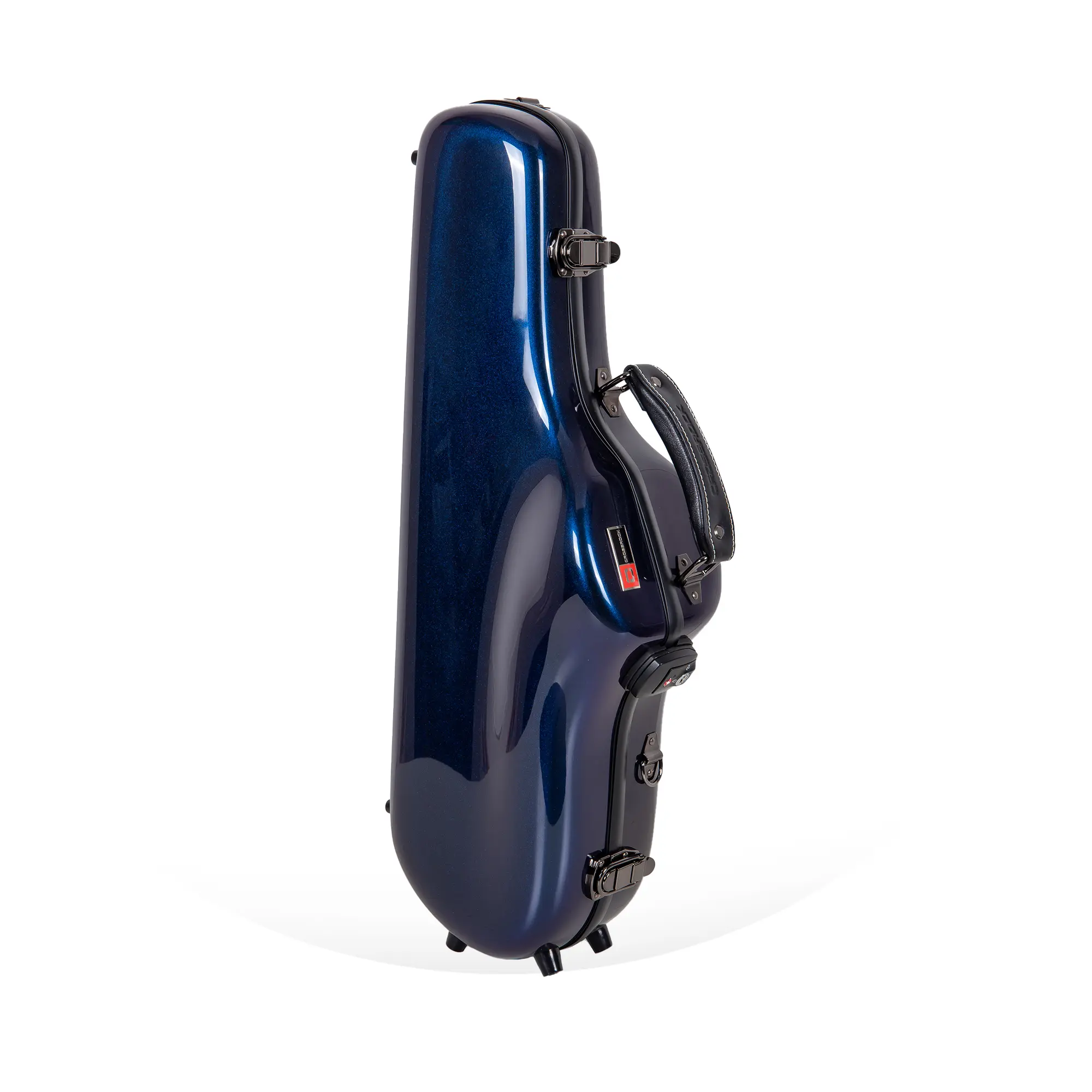 Crossrock Fiberglass Alto Saxophone Case-Includes Accessory Pocket, Removable Shoulder Straps, TSA Lock