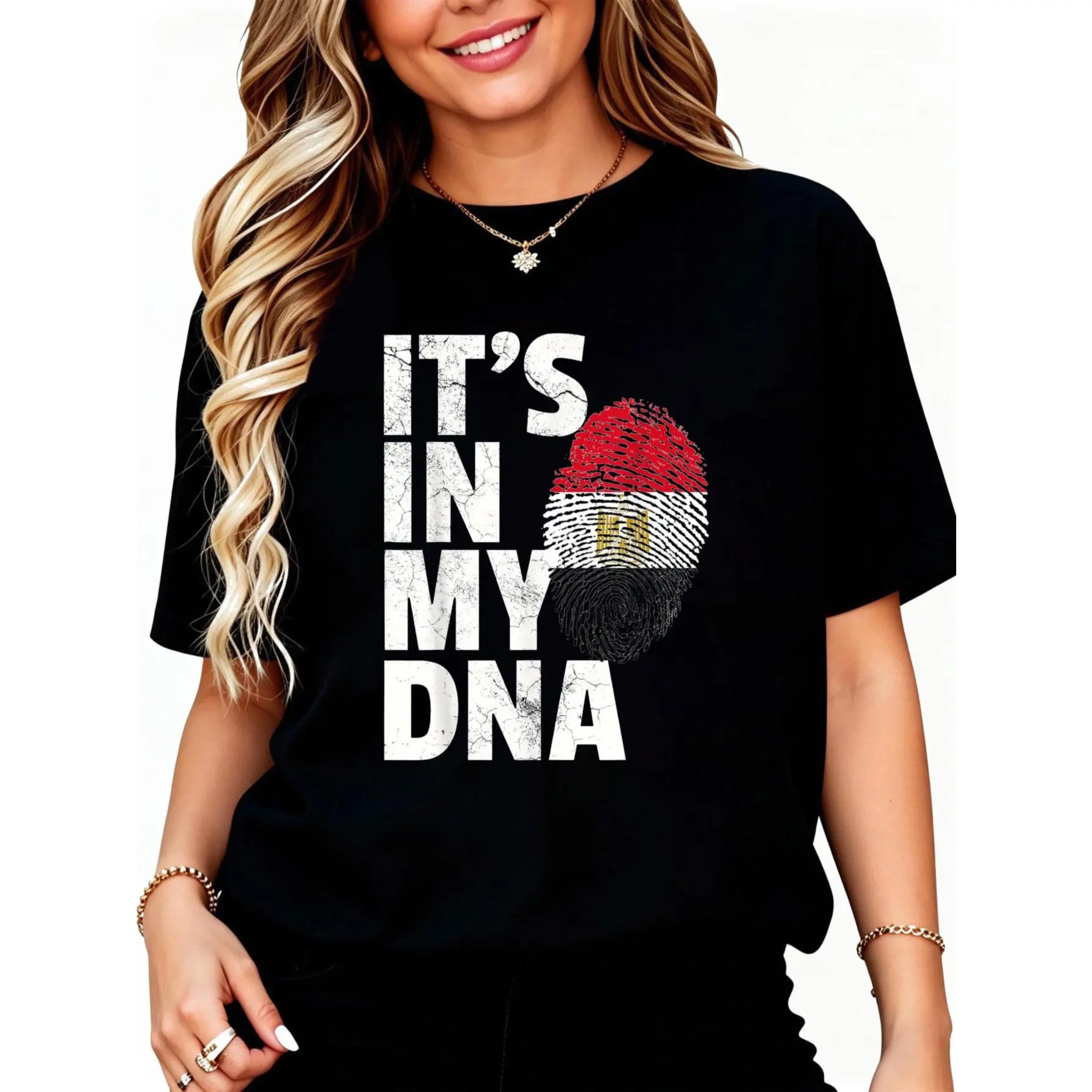 IT'S IN MY DNA Egypt Egyptian Flag Men Women Gift T-Shirt