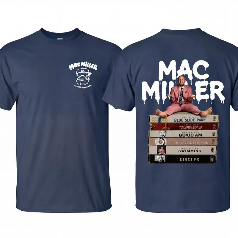 Mac Miller Shirt Vintage Hip Hop Rap Tee, Mac Miller Albums Cassette Tape Shirt, Retro Hip Hop Rapper Graphic T-shirt, Unisex Clothing, Gift For Her, MADE IN USA