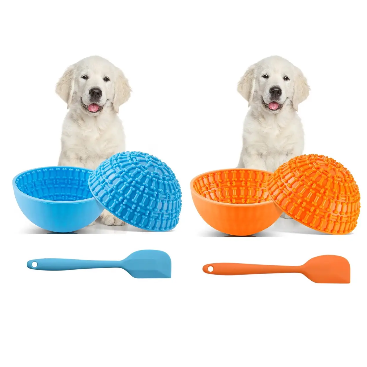Four angels-Dog Lick Bowl | Interactive Slow Feeder, Slow Feeder Dog Bowl for Anxiety/Boredom Relief & Fun Engagement dog anxiety-MSW