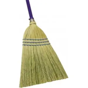 212 MAIN Quick Sweep Handheld Soft Bristle Broom with Handle, Corn Fiber Bristles, Indoor Home Cleaning Supplies