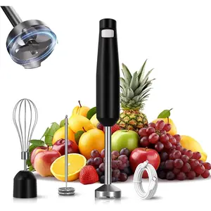 Cordless Immersion Hand Blender (Stick Blender) - Smooth, Controlled Blending for Everyday Cooking, 12V Brushless , - Variable Speed, USB-C Rechargeable, Easy-Clean (Black)