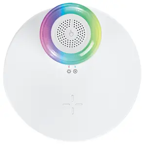Bluetooth Speaker of Wireless Charger  - White Z10-S (Wireless Charging for mobile phones and bluetooth speaker for entertainment)