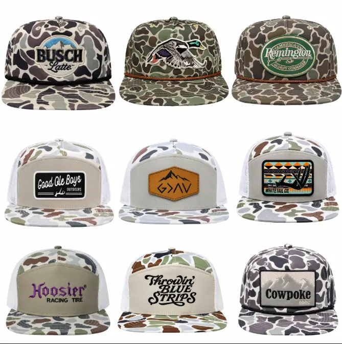 Full Limited Camo Trucker Hats Collection | Premium Mesh Snapback Hats | Vintage Logo Patch Caps for Hunting, Outdoor, Racing & Streetwear | Multi-Style USA Camo Hat Series #CamoHat#TruckerHat
