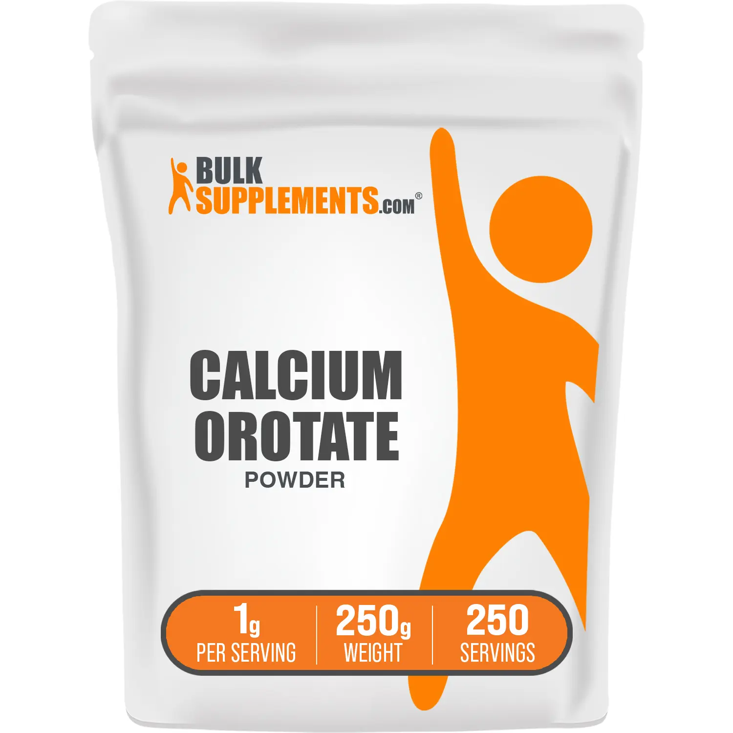 BULKSUPPLEMENTS.COM Calcium Orotate Powder - Daily Supplemental Nutrition Support for Healthy Bones & Teeth - 1g per Serving - 100g-1kg Sizes, Vitamin