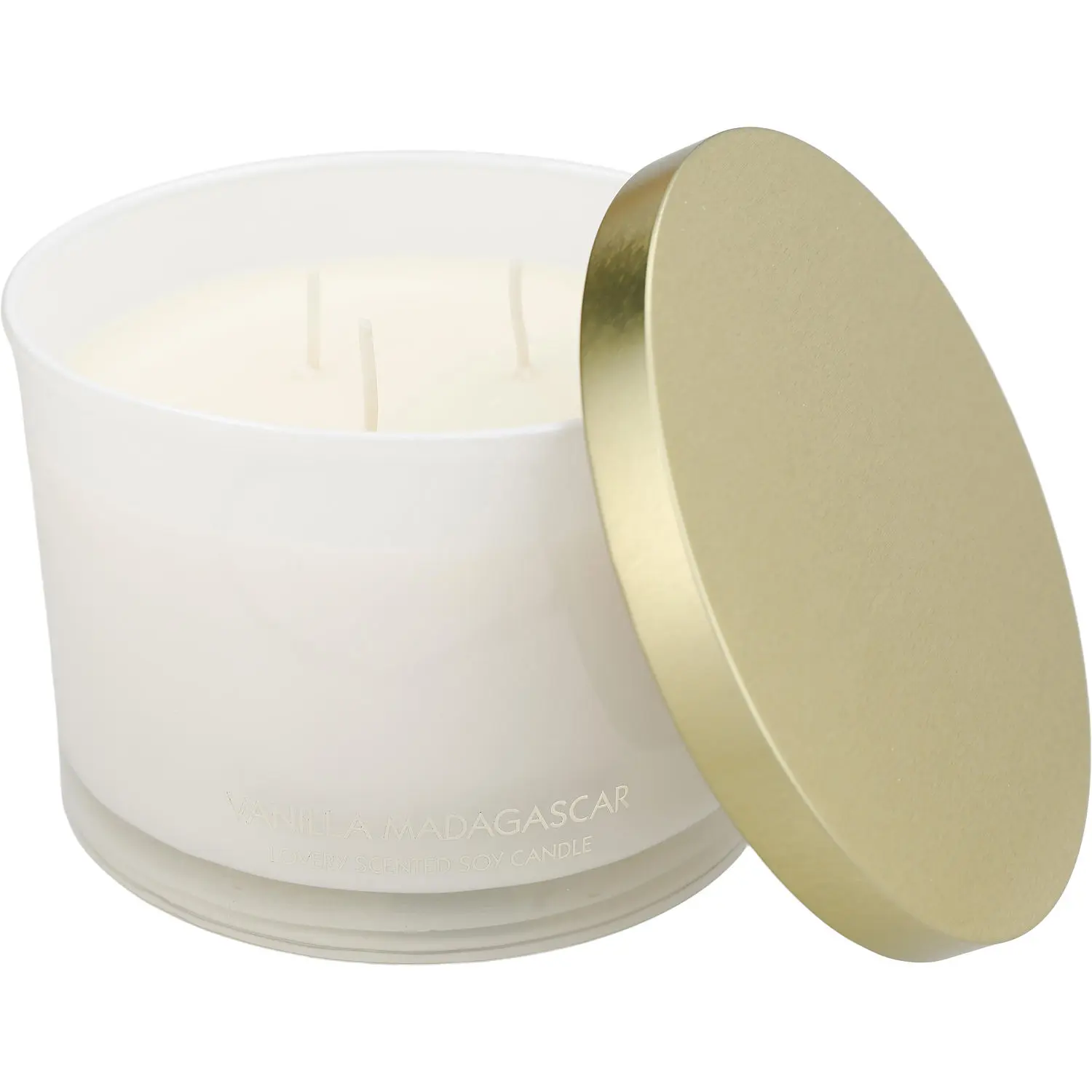 Lovery Vanilla Madagascar By Lovery 3 Wick Scented Soy Candle For Unisex
