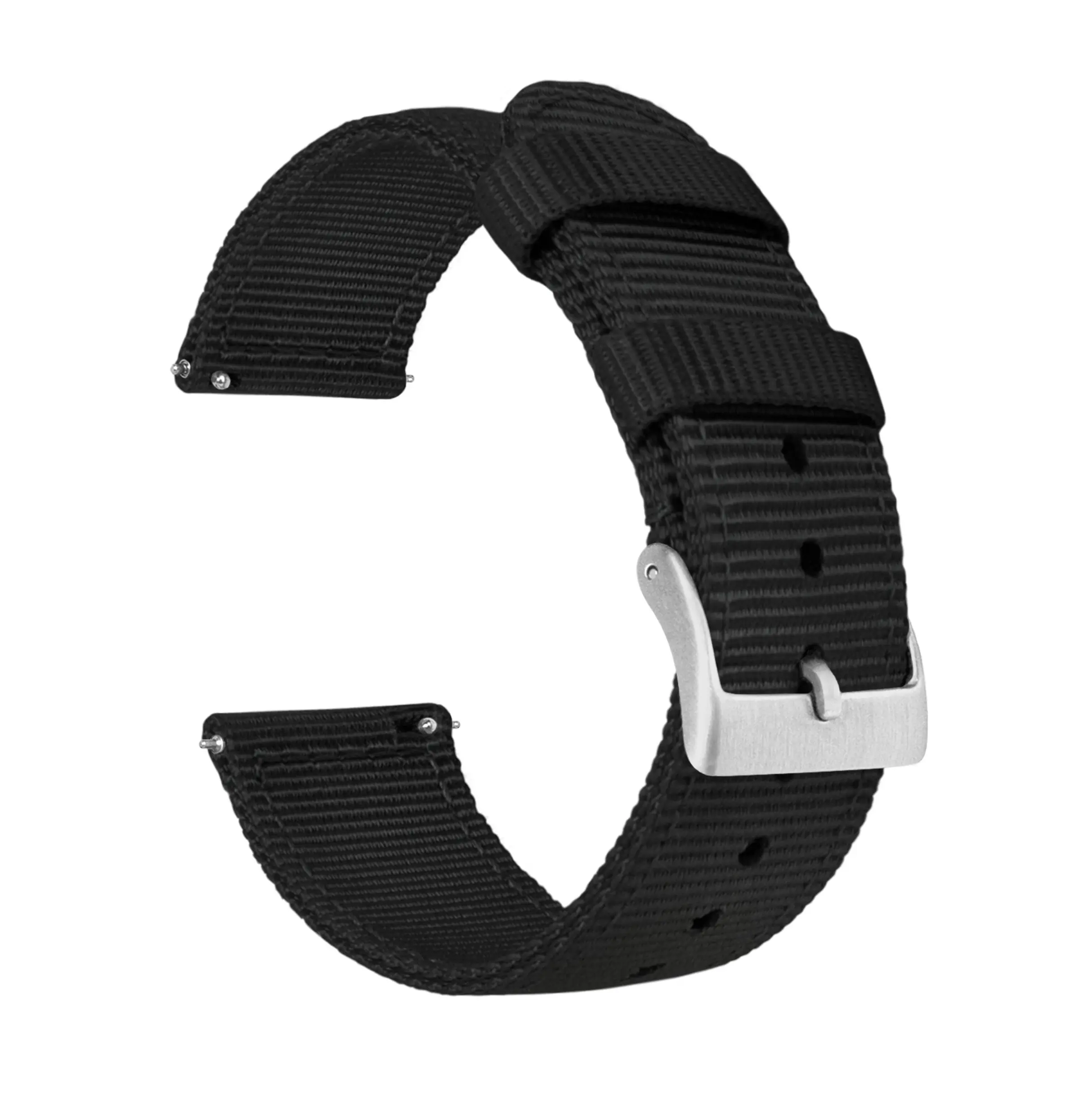 Coros Two Piece NATO® style Black Watch Band