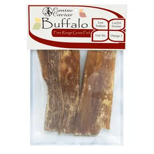 212 MAIN Free Range Grass Fed 6 in. Canine Buffalo Paddywack - 4-Pack, 25 Bags Per Case (Dog Training & Behavior Aid)