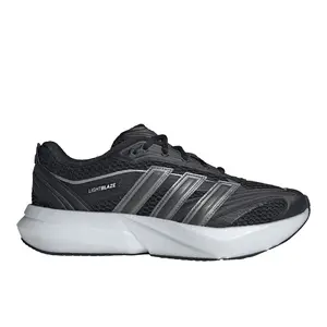 adidas Womens Lightblaze Glow Lace Up Sneakers Shoes Casual - Black, Grey