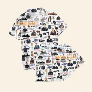 The Rookie Tv Show Pajama Set, Lucy Chen Tim Bradford Rookie Sleep Clothes Gift For Fan Cotton Comfortable Fabric PJMs