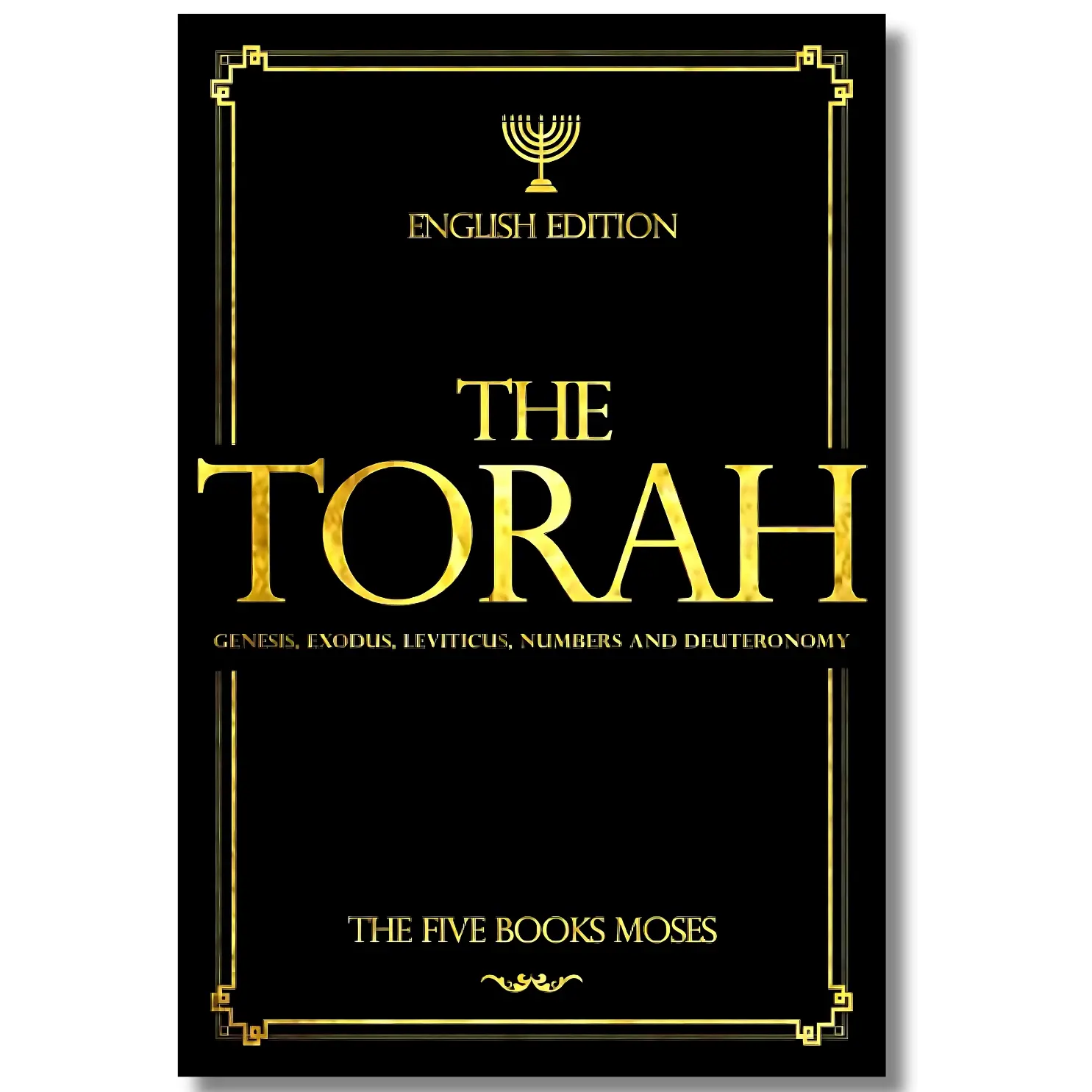 English Torah (Pentateuch) Religious Book - Embedded Desert Words, 5 Books (Genesis, Exodus, Leviticus, Numbers, Deuteronomy), Second Narrative, God's Creation Teachings & Spiritual Insights