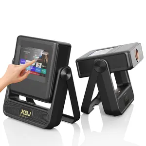 Portable Mini Projector HY300A Pro, Android 11 Dual Wifi6 Newly Upgraded 713 BT5.0 Support 1080P 1280*720P Projector, Home Theater, Outdoor Use, Birthday Gift Multifunction Projector Audio