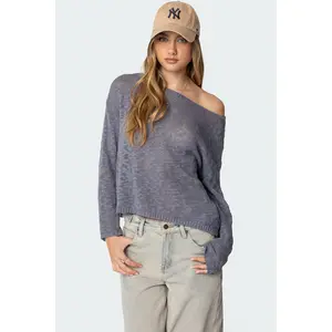 Bri Oversized Boat Neck Sweater