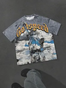 Liberty Goddess Vintage Print T-Shirt, Unisex Loose Fit Large Size, Street Style Casual Wear, Liberty Goddess Fan Gift