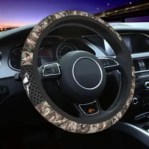 Camo Steering Wheel Cover Universal 15 Inch Camo Wheel Cover Accessories Decorative Non-Slip Neoprene  Cover Realtree Wheel Cover Suitable For Women And Men Girls Suitable For  SUV  Van