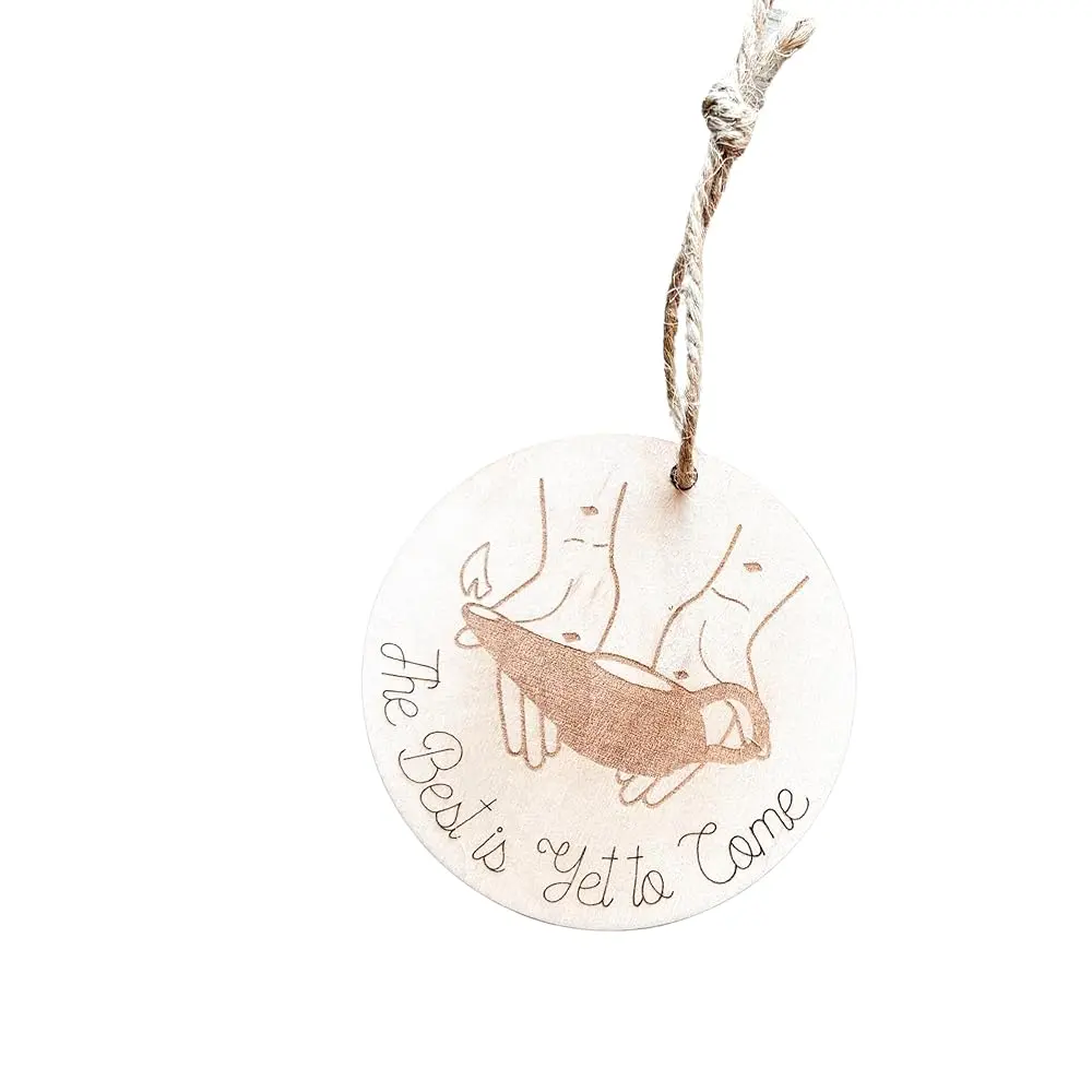 [Brand] 3x3 in LDS Theme Christmas Ornaments Set of 20, Lightweight Wooden Tree Decorations, Unique Engraved Designs, Personalized Unfinished Shapes, Festive Home Gifts