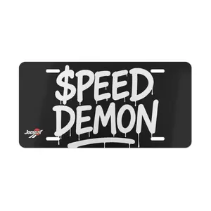 JDM Style Speed Demon License Vanity Plate, Personalized License Plate, Unique Car Decor, Gift for Car Enthusiasts, Speed Demon Theme