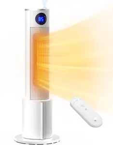 Space Heater with Humidifier - Portable Tower Heaters for Indoor Use, Remote, Adjustable Thermostat, 3 Heat Modes, Multiple Safety Protection, 12H Timer, Quiet Electric Heater for Bedroom