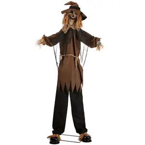 8FT Hellgore the Haunted Scarecrow Animated Decoration - Scream Saver